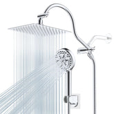 Hibbent all-metal CUPC rain head with 8-inch face for spa-like showers