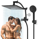 Hibbent all-metal 10x9 inch rain shower head for a spa-like shower