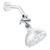 Hibbent all-metal elbow adapter with 360° swivel for versatile shower-angle adjustment.