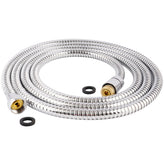Hibbent all-metal shower hose 90-inch for extended reach and flexible rinsing