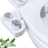 Hibbent bidet attachment offers front and rear wash for refreshed personal hygiene.