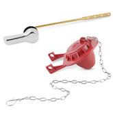 Hibbent front-mount toilet handle offers quick tool-free installation for repairs.
