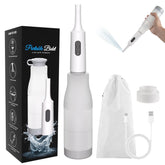 Hibbent portable bidet showing the expandable bottle for travel use