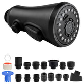 Hibbent pull-down spray head assembly for easy kitchen faucet replacement.