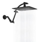 Hibbent rain shower head 10-inch all-metal design for full-water coverage