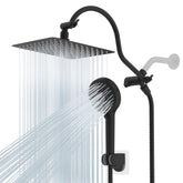 Hibbent rain shower head delivers spa-like rainfall with 110 jets.