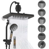 Hibbent 13-inch rainfall shower head with broad coverage for a spa-like shower