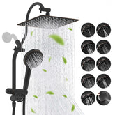 Hibbent 10-inch rainfall showerhead offers expansive coverage for a spa-like shower.