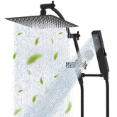 Hibbent rainfall showerhead 10x9 inch delivers broad, luxurious coverage