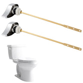 Hibbent chrome toilet handle replacement for side-mount ST701 tanks with durable brass lever