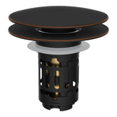 Hibbent 3-in-1 drain strainer in oil-rubbed bronze for clutter-free sinks.
