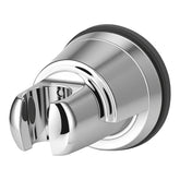 Hibbent vacuum suction cup shower head holder securing on glass for a stable setup