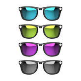 HIBLOKS polarized clip for Ray-Ban Wayfarer Silver shields glare during sunny drives.