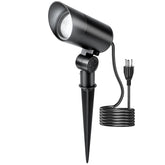 HIBOITEC 30W outdoor spotlight front view illuminates outdoor space clearly
