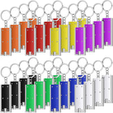 Hicarer mini LED keychain flashlight hanging on a bag for quick access