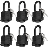 Hiceeden 6-pack keyed-alike padlocks with heavy-duty shackle for secure gates