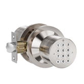 HIDALIFE door knob with keypad backlit for easy night entry.