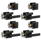 HIDALIFE front door lock set with keyed entry for secure exterior access