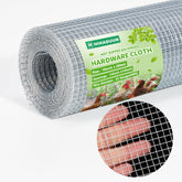 HIHADUUM hardware cloth full roll shows 16 in by 20 ft layout for versatile fencing
