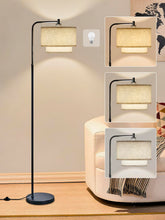 Hikczc 64-inch modern floor lamp with sturdy base for elegant living spaces.