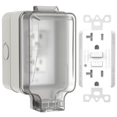 Hilictokt 20A GFCI outdoor box with dual outlets for safe yard power.