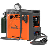 Hillhub portable water heater front view—compact camping shower solution.