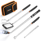 Hinshark extendable magnetic pickup tools set reaching tight spaces to retrieve metal parts