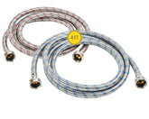 Hippohose 4ft braided stainless steel washing hose for secure, durable connections