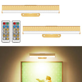 HIPTOKING 2Pcs picture light on wall with remote control for artwork display