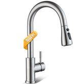 Hiqufet kitchen faucet pull-down-sprayer for flexible sink cleaning and filling tasks