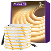 HitLights COB strip, warm white 16-4ft, delivers seamless light for kitchen accents.