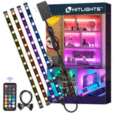 HitLights RGB strip remote control for easy color changing and modes.