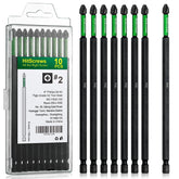 Hitscrews PH2 bit with magnetic tip for secure screw pickup in tight cabinets