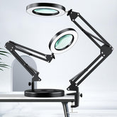 HITTI 10X magnifying glass with light and base for precise close-up inspection.