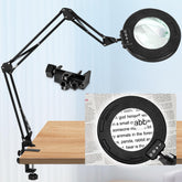 HITTI ultra-long magnifying lamp arm extended for expansive workspaces and precise positioning