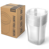 Hiumtree 24 pails liners pack keeps buckets clean for mess-free painting
