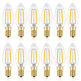 Hizashi candelabra LED bulb 25W pack front for bulk chandelier upgrades