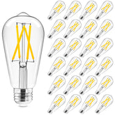 Hizashi vintage LED Edison bulbs pack for warm ambient lighting in homes.