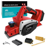 HLiePiHa cordless planer in use for smooth edge finishing