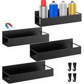 Hlimior 4-pcs magnetic spray can holder set mounted for easy reach