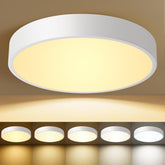 HLinghtnet round white flush mount 12 inch LED light for a clean ceiling look