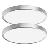 Hlite dimmable 12-inch flush mount light fixture 2-pack illuminates kitchens efficiently