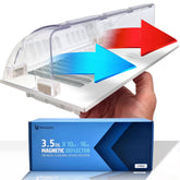 HMmagnets vent deflector 2-pack on ceiling shows secure magnetic hold.