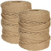 HNBun 656ft 6mm natural jute twine spool for easy storage and DIY projects.
