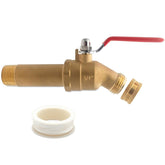 Hoeine water heater drain valve full-port showing fast sediment flush for efficiency