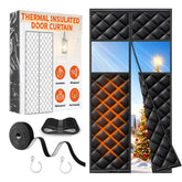 HOFUDON thermal curtain with transparent window preserves light while keeping warmth.