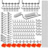 Hogurity pegboard hooks with 0.2 inch thickness provide robust, secure tool hanging.