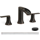 HOIGY waterfall spout faucet with gentle spa-like flow for a bathroom.