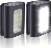 HOKOILN 2-pack night running lights clipped on a jacket for enhanced visibility during dusk runs