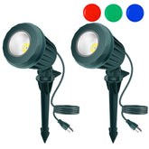 Holeva Outdoor Spotlight emits 2700K warm white light for welcoming yard ambience